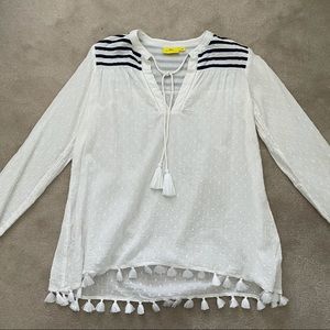 Roberta Roller Rabbit Polka Dot Tassel Shirt